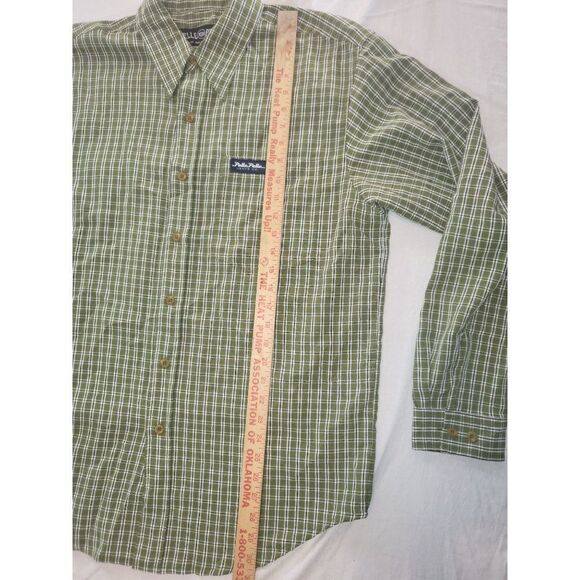 Pelle Pelle Button Up Shirt Men Sz‎ M Vintage Geometric Long Sleeve Green - Picture 3 of 7